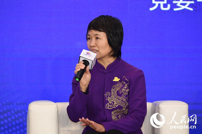 桂林旅游學院黨委書記林娜。人民網記者 翁奇羽 攝